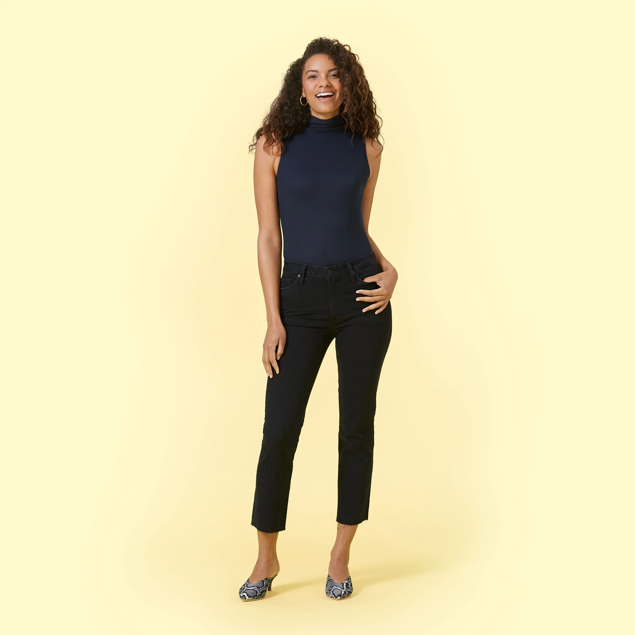 The Sleeveless Day to Night Bodysuit - Deep Sea - Image 4