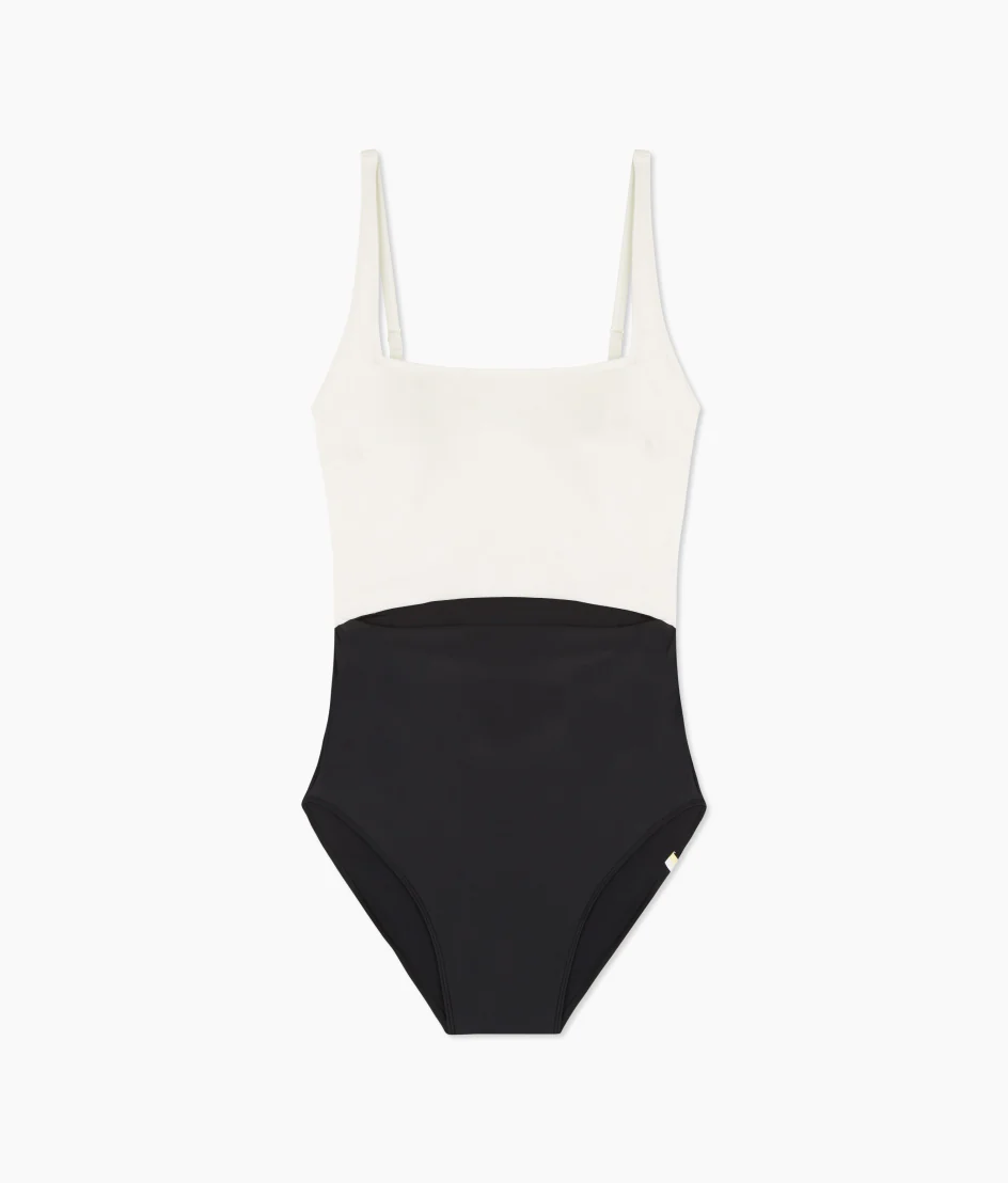 The Canal Cutout One-Piece - Sea Urchin & White Sand - Image 3