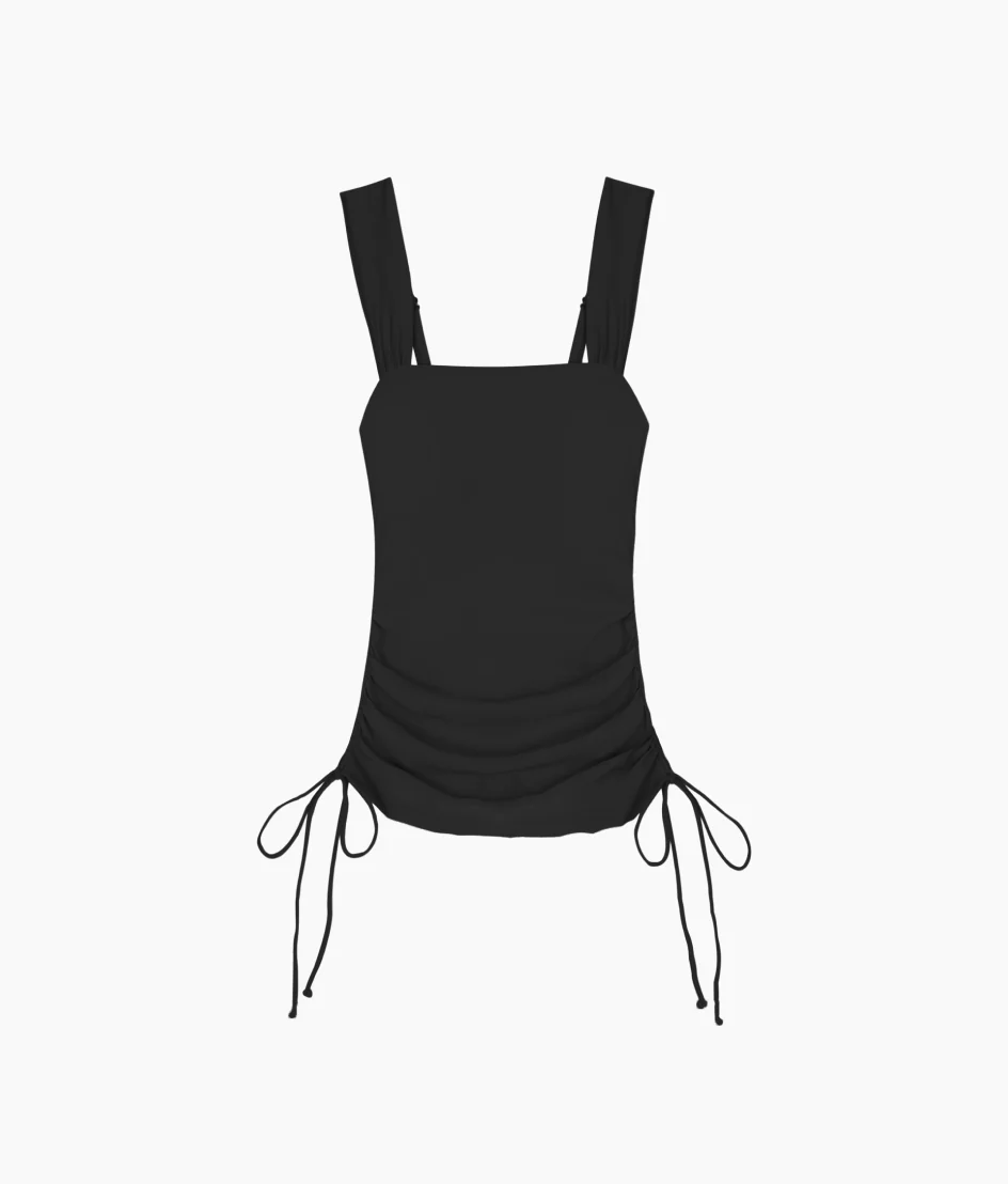 The Cinched Square Neck Tankini Top - Sea Urchin - Image 4