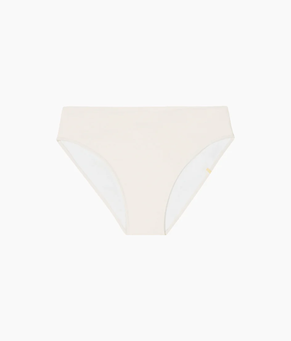 The Classic Mid-Rise Bikini Bottom - White Sand - Image 4