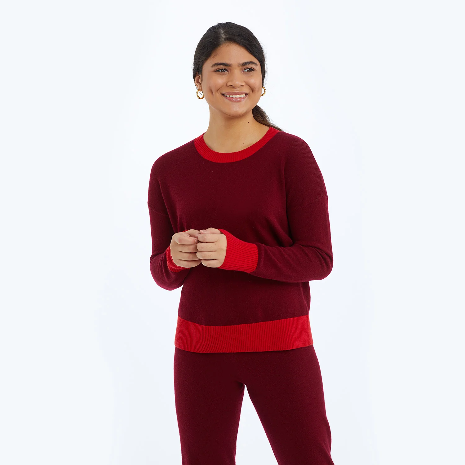 The Coziest Cashmere Blend Crew - Main - Image 2