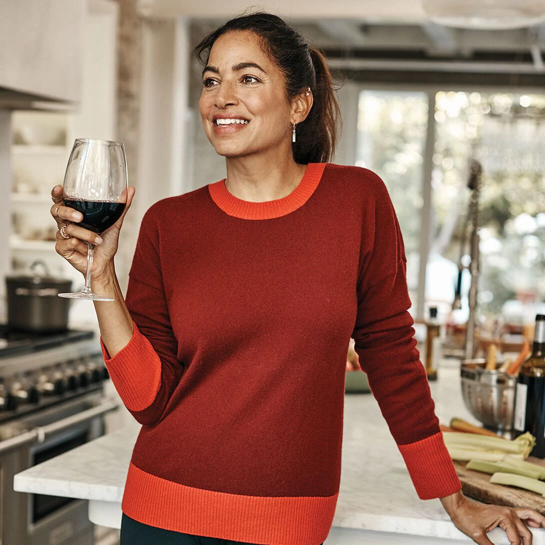 The Coziest Cashmere Blend Crew - Main - Image 4