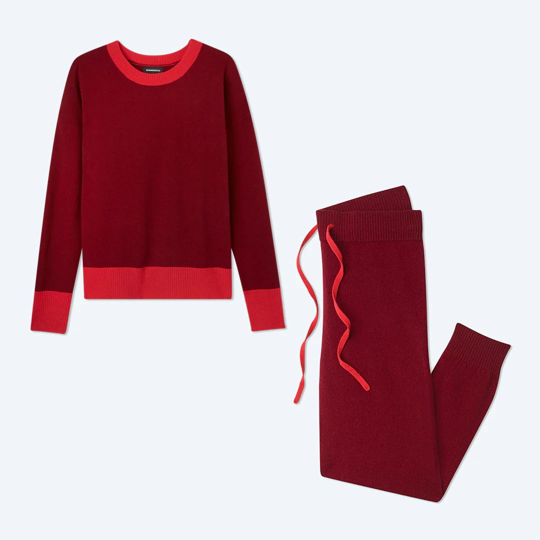 The Coziest Cashmere Blend Crew - Pinot & Lava - Image 6