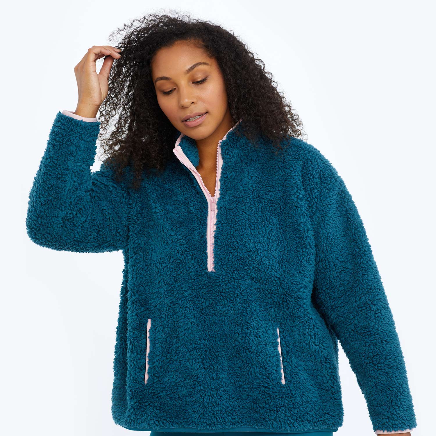 The Cozy High Pile Eco Fleece Half-Zip - Main - Image 2