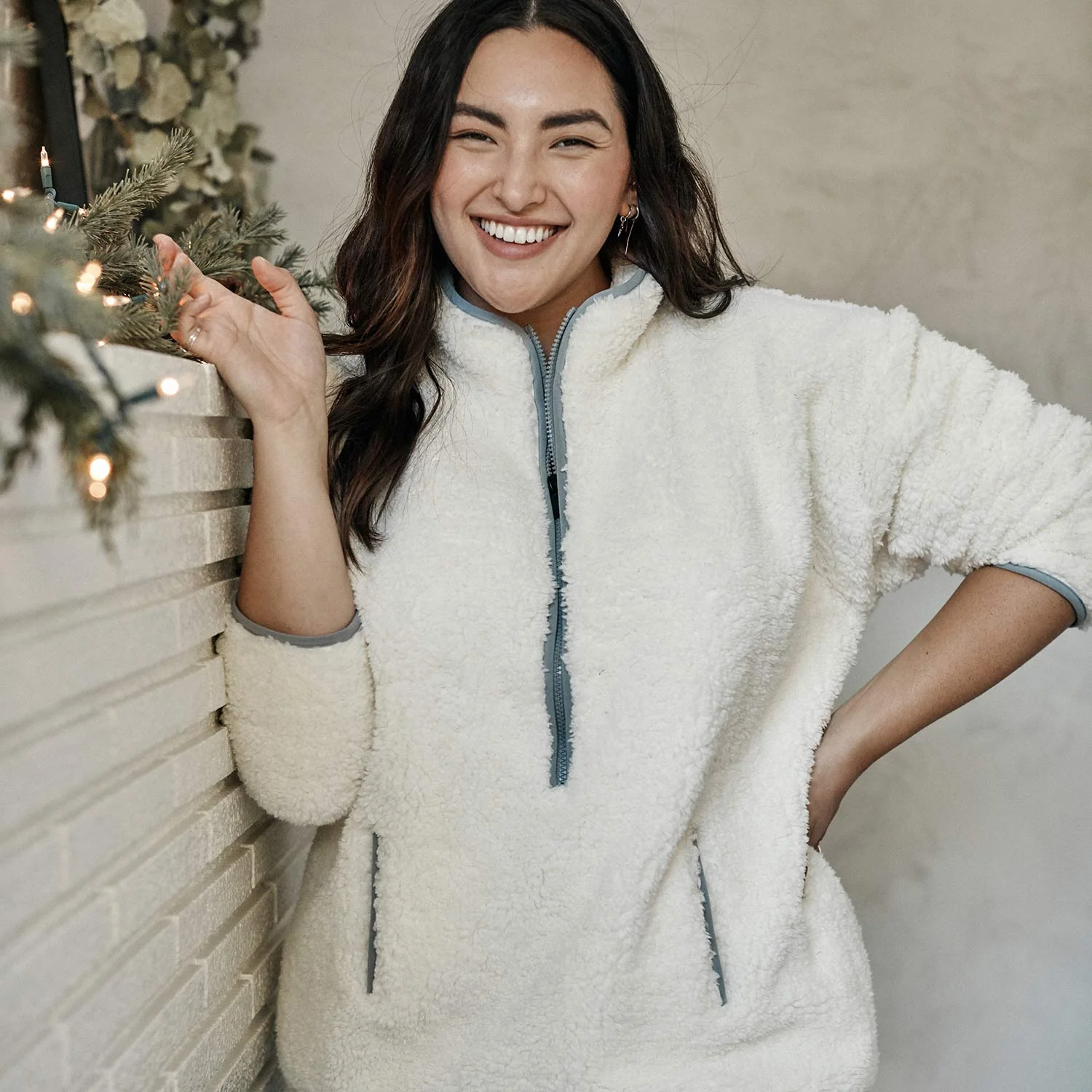 The Cozy High Pile Eco Fleece Half-Zip - Main - Image 3