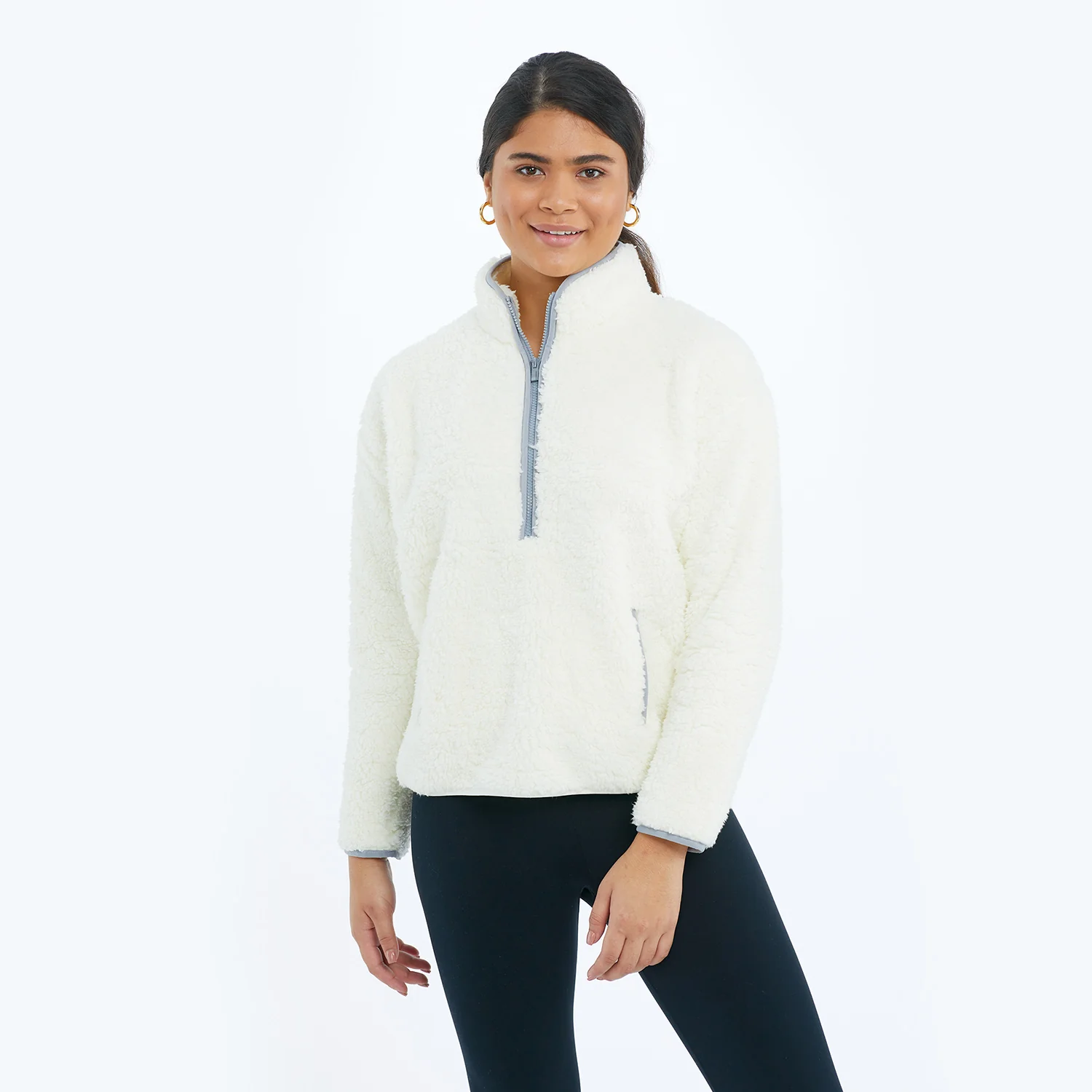 The Cozy High Pile Eco Fleece Half-Zip - Main - Image 4