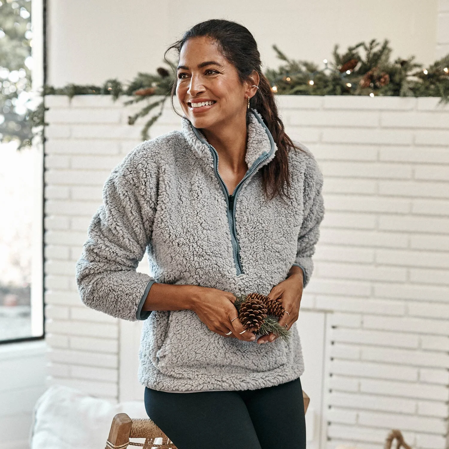 The Cozy High Pile Eco Fleece Half-Zip - Main - Image 5