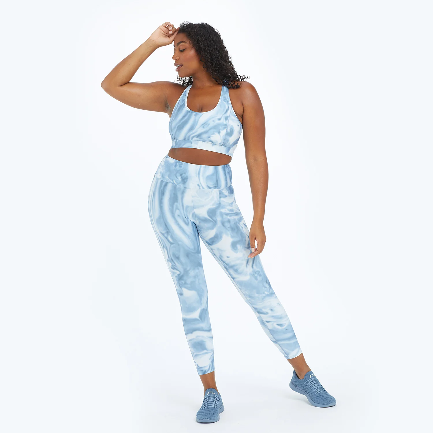 The Do-It-All High Rise 7/8 Leggings - Slate Marble - Image 2