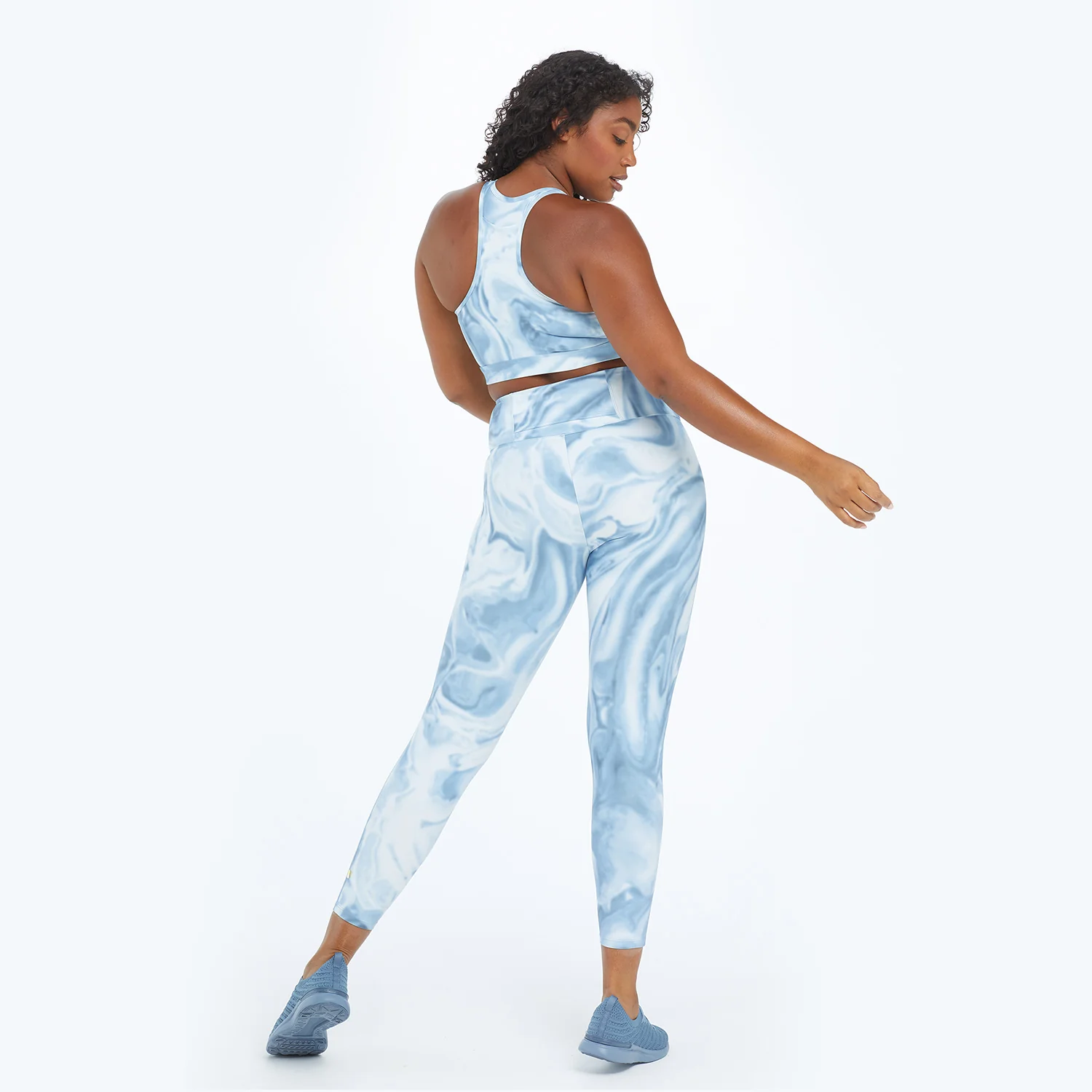The Do-It-All High Rise 7/8 Leggings - Slate Marble - Image 3