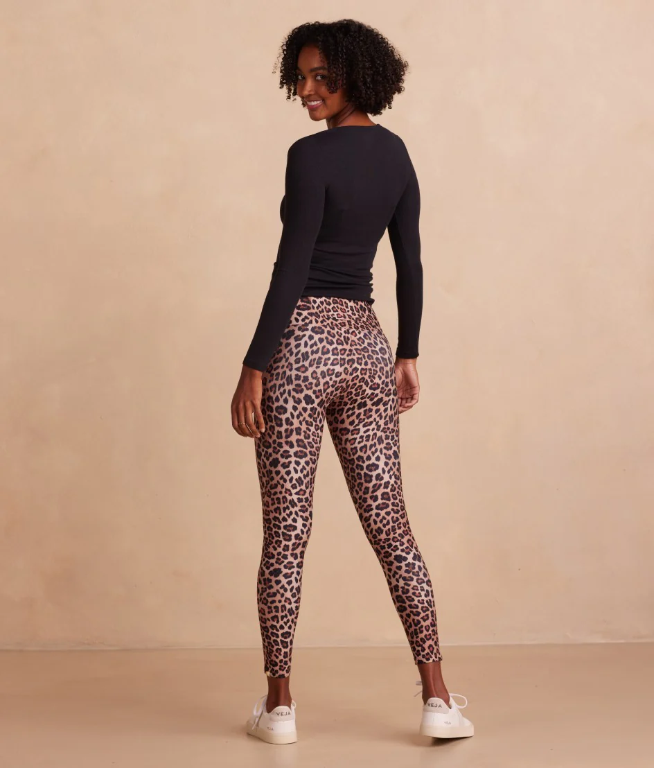 The Do-It-All High Rise 7/8 Leggings - Terracotta Leopard - Image 3