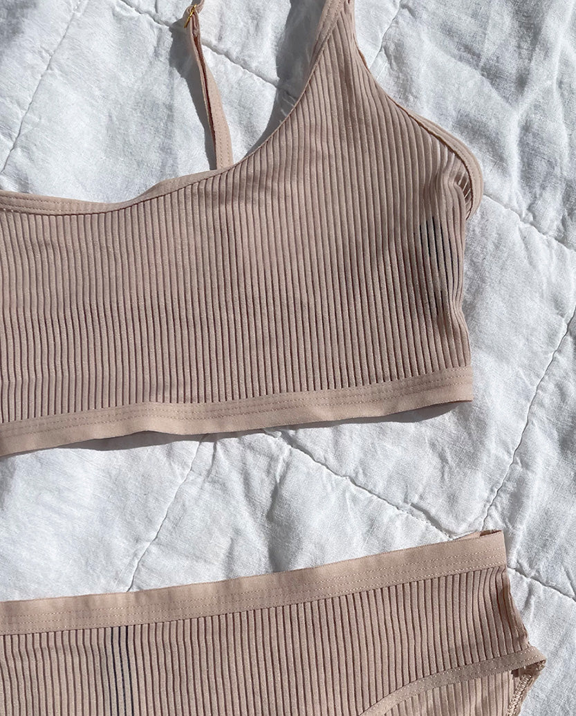The Feel Free Adjustable Bralette - Latte - Image 2
