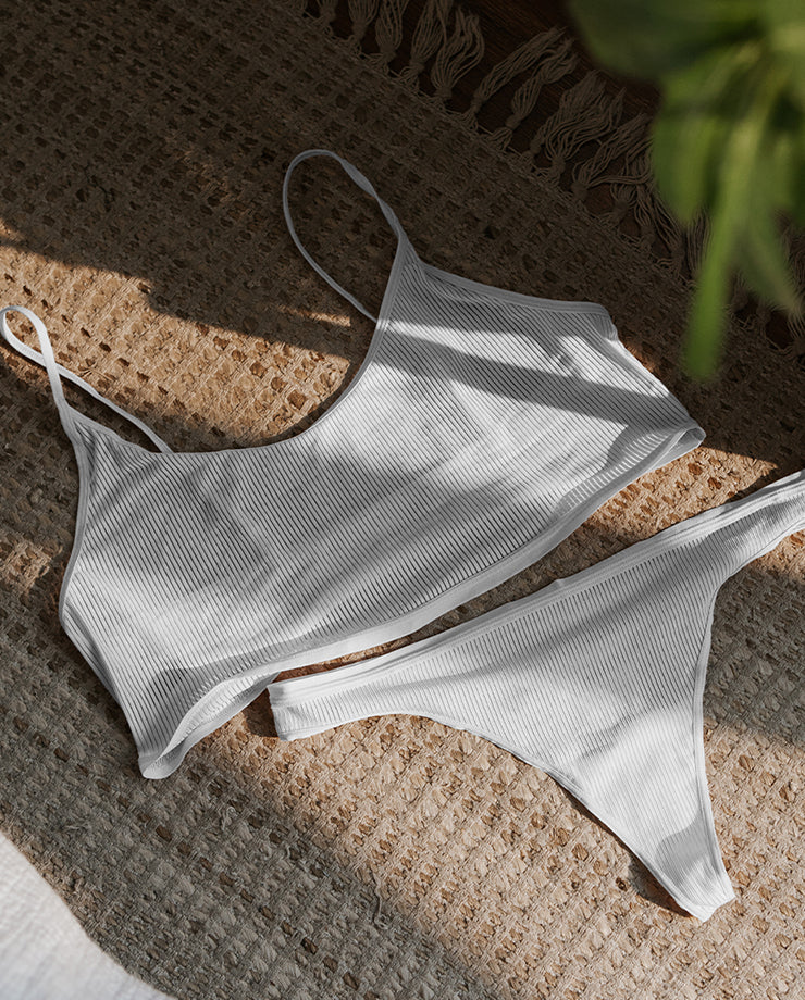 The Feel Free Adjustable Bralette - White Sand - Image 2