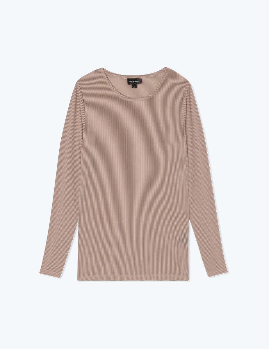 The Feel Free Long Sleeve Base Layer - Latte