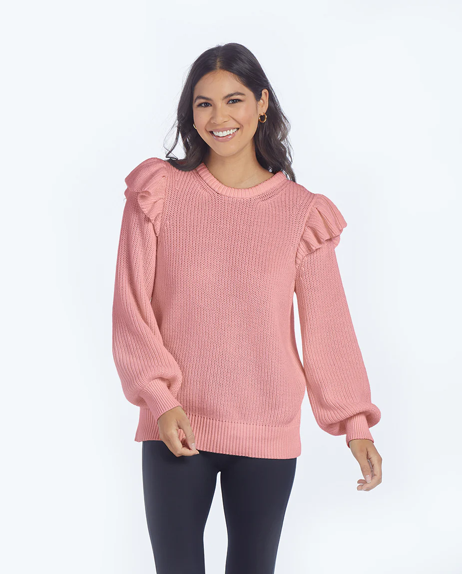 The Flirty Ruffle Sleeve Sweater - Main - Image 3