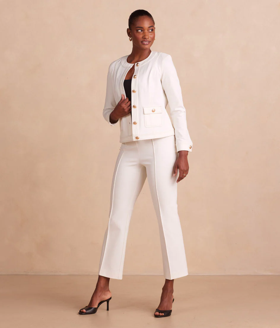 The Icon Ponte Pintuck Trouser Pant - Main - Image 2