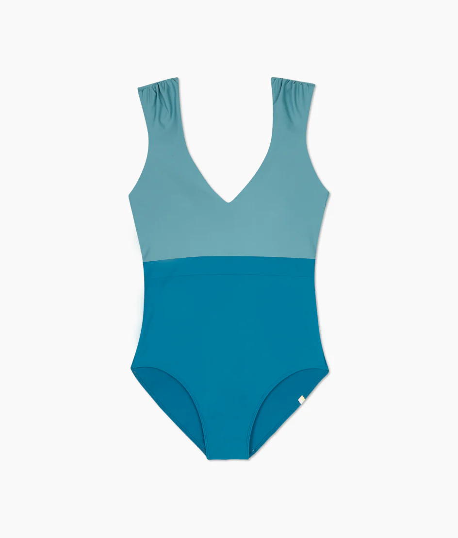 The Long Torso Ruched Backflip - Bluestone & Mist - Image 3