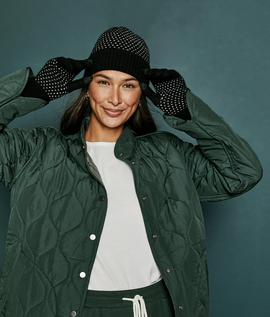 The Luxe Cashmere Blend Mix Stitch Hat - Main - Image 2