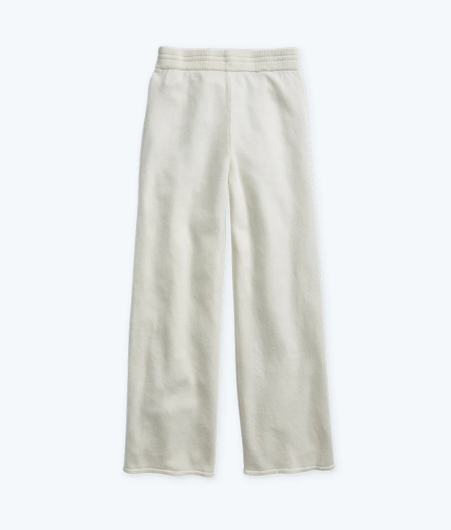 The Luxe Cashmere Blend Sweater Pant - White Sand - Image 4