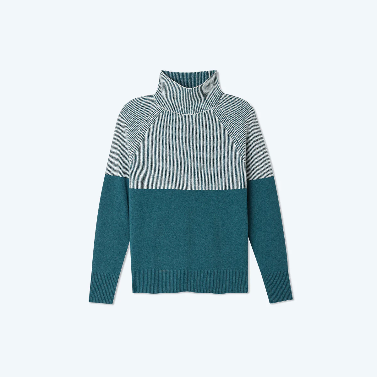 The Luxe Cashmere Blend Two-Tone Sweater - Venetian - Image 2