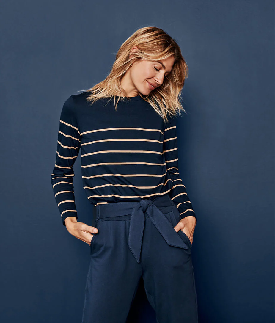 The Luxe Pima Long Sleeve Tee - Main - Image 2