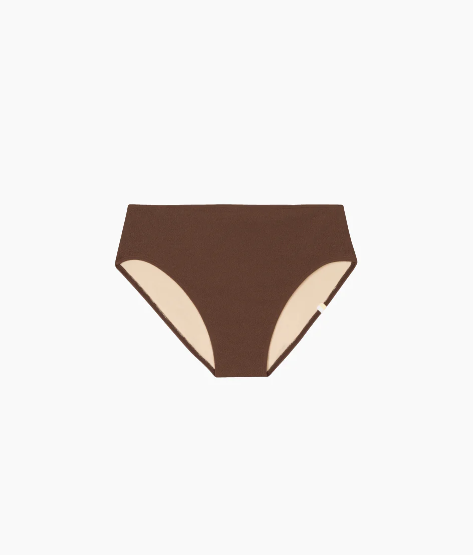The LuxeCrinkle High Leg High Rise Bottom - Mocha - Image 3