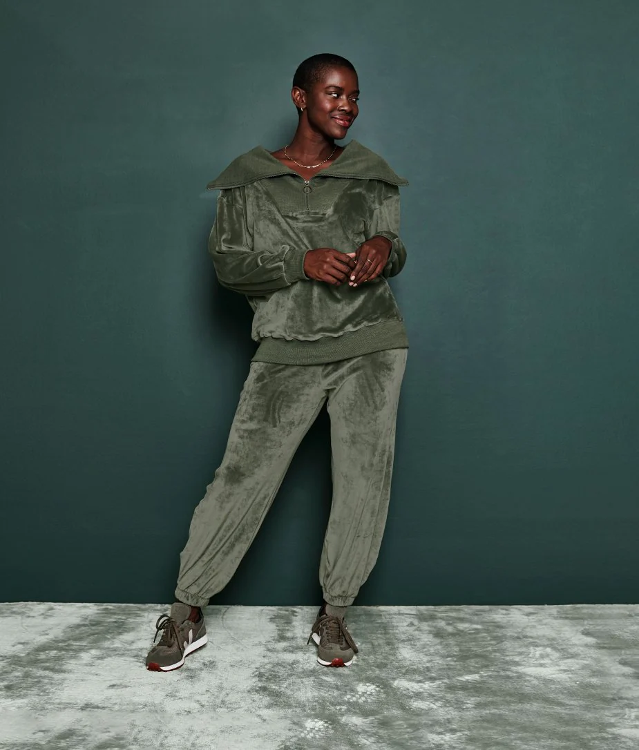 The Plush Velour Jogger - Main - Image 2