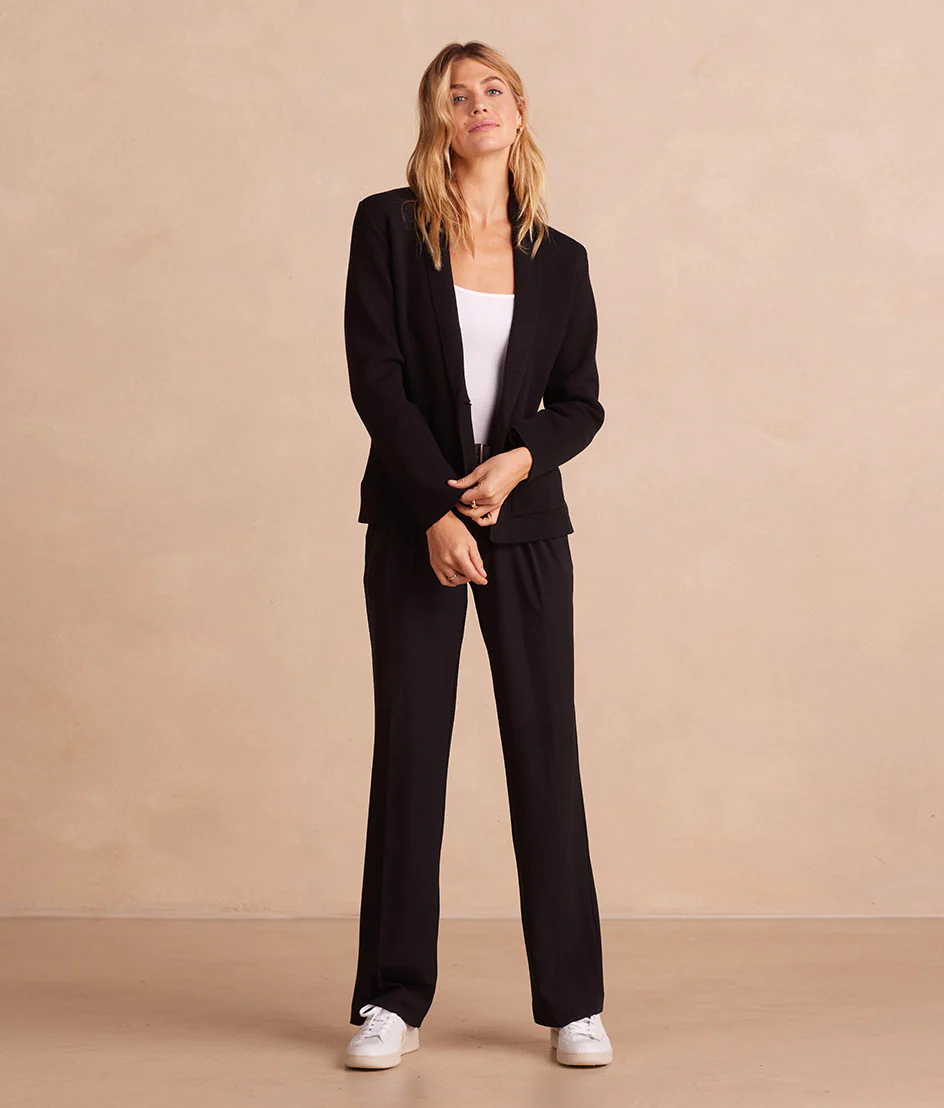 The Ribbed Sweater Blazer - Sea Urchin - Image 3