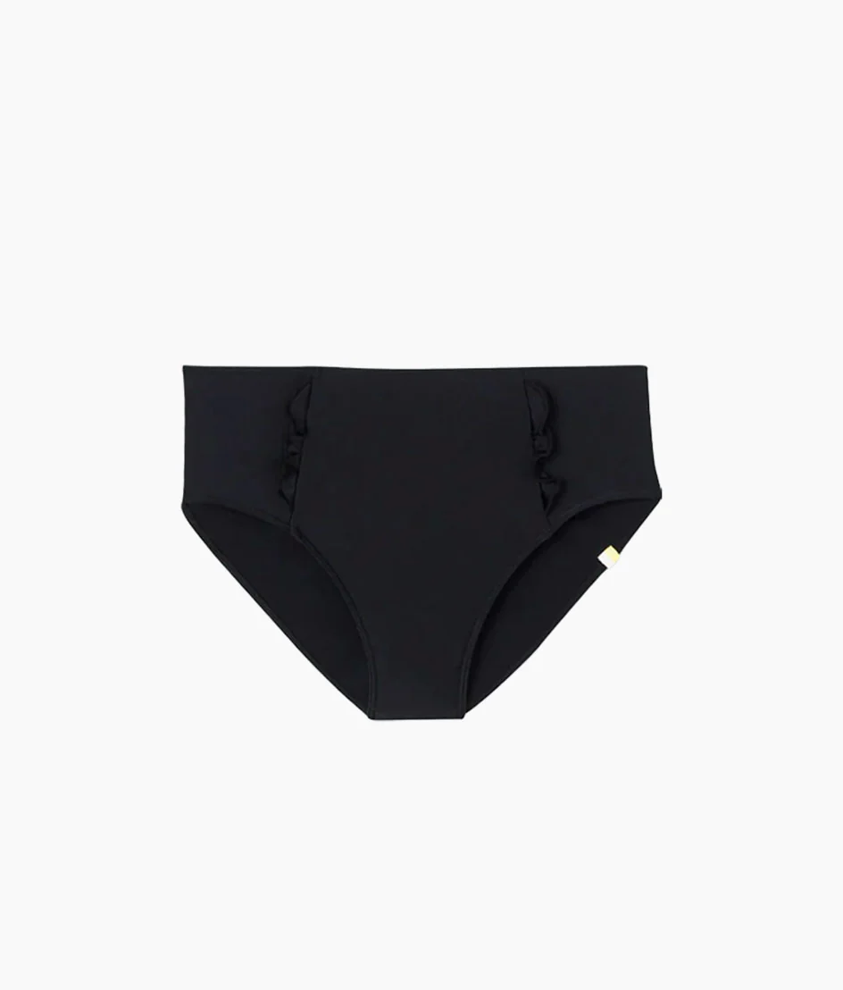 The Ruffle High Leg High Rise Bikini Bottom - Sea Urchin - Image 6