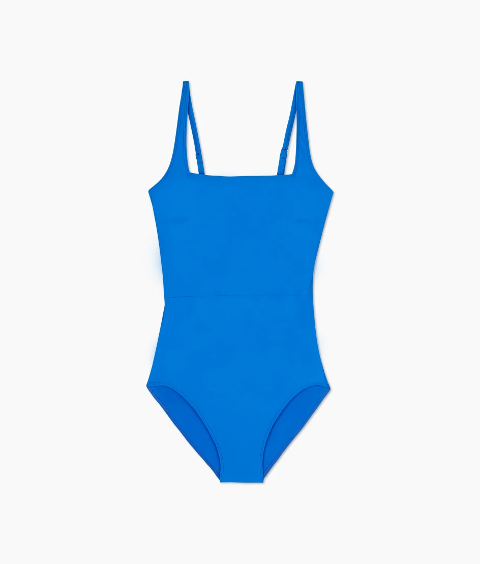 The Seaway Square Neck One-Piece - Azure - Image 4