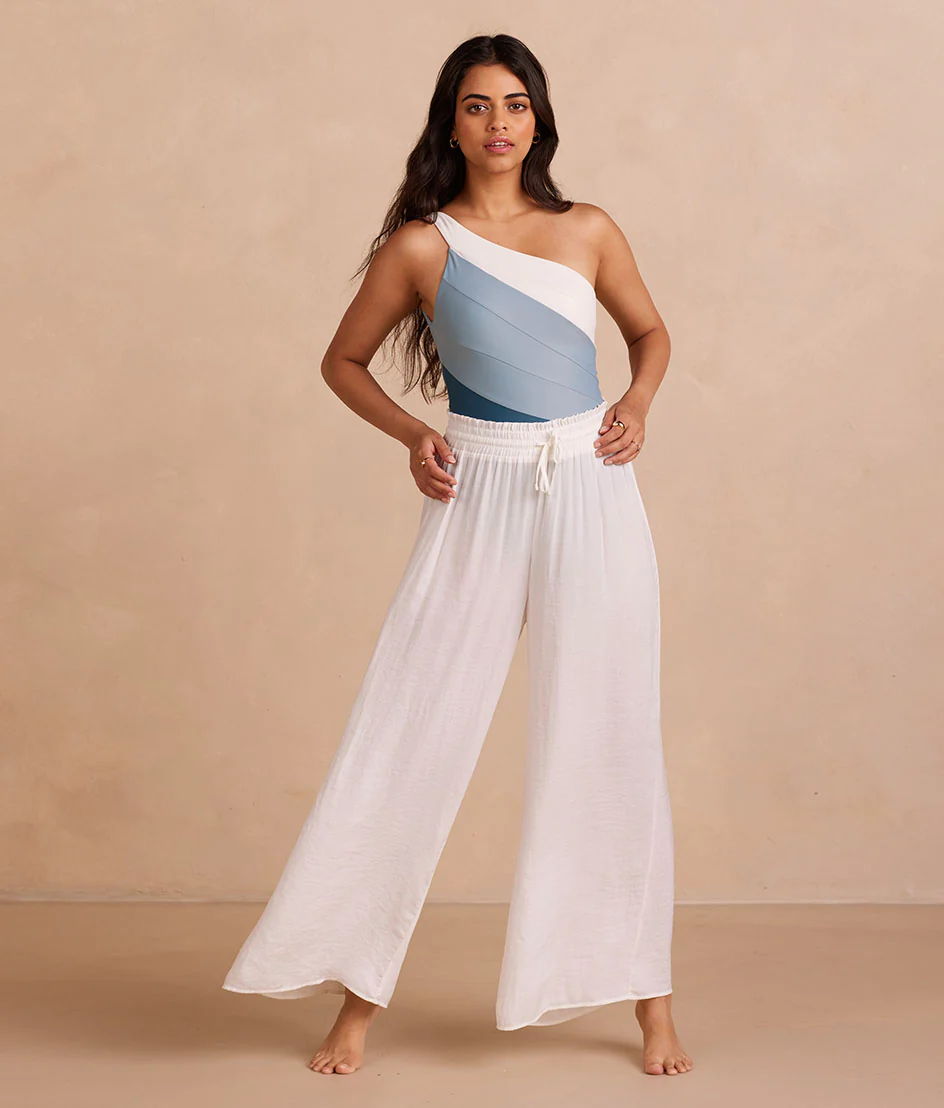 The Silky Luxe Palazzo Pants with Ties - Main