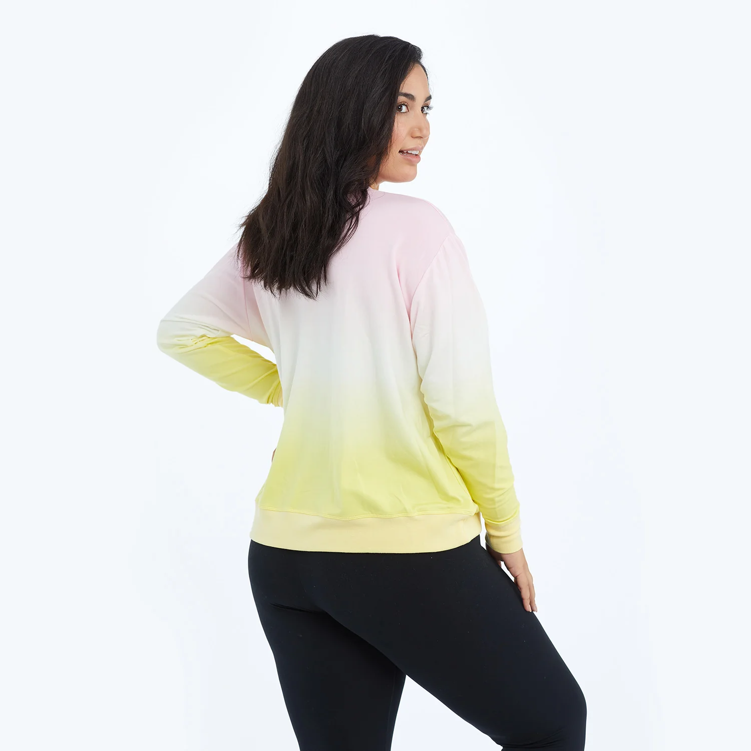 The Softest French Terry Relaxed Crew - Ombre - Image 3