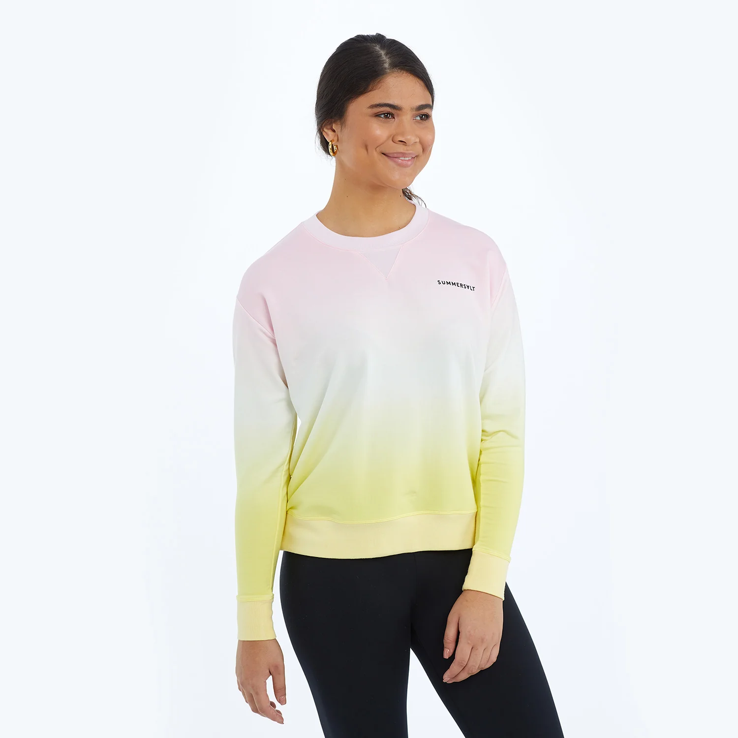 The Softest French Terry Relaxed Crew - Ombre - Image 5