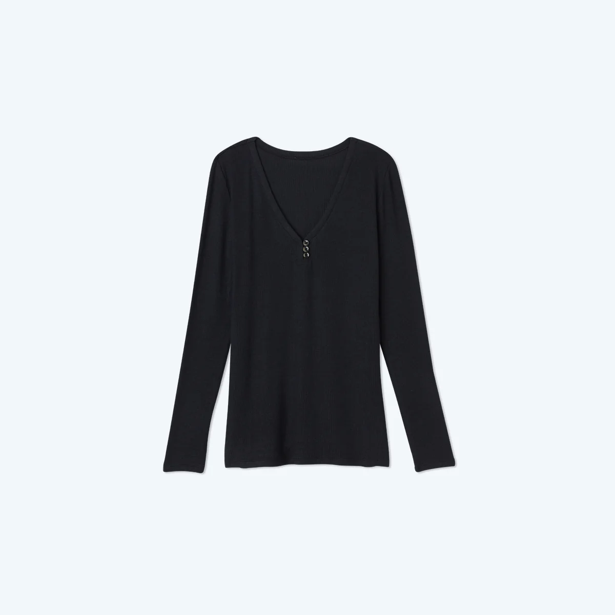 The Softest Ribbed Long Sleeve Henley - Main - Image 7