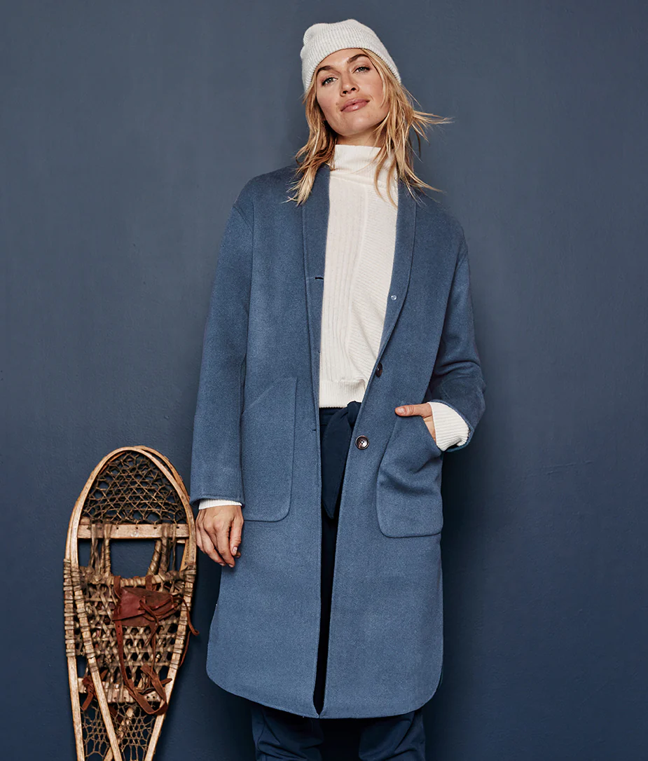 The Warmest Wool Cocoon Coat - Slate - Image 2