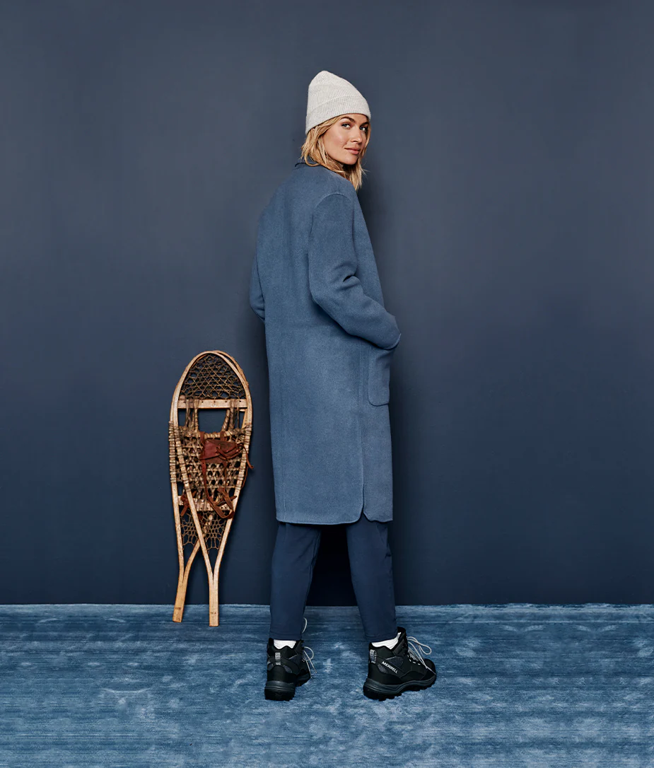 The Warmest Wool Cocoon Coat - Slate - Image 4