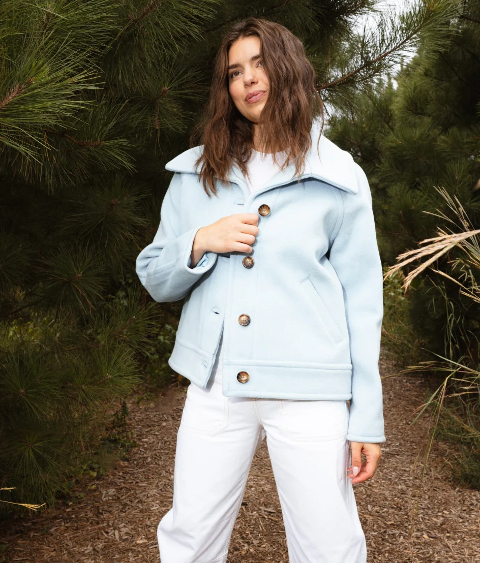 The Warmest Wool Short Coat - Frost - Image 2