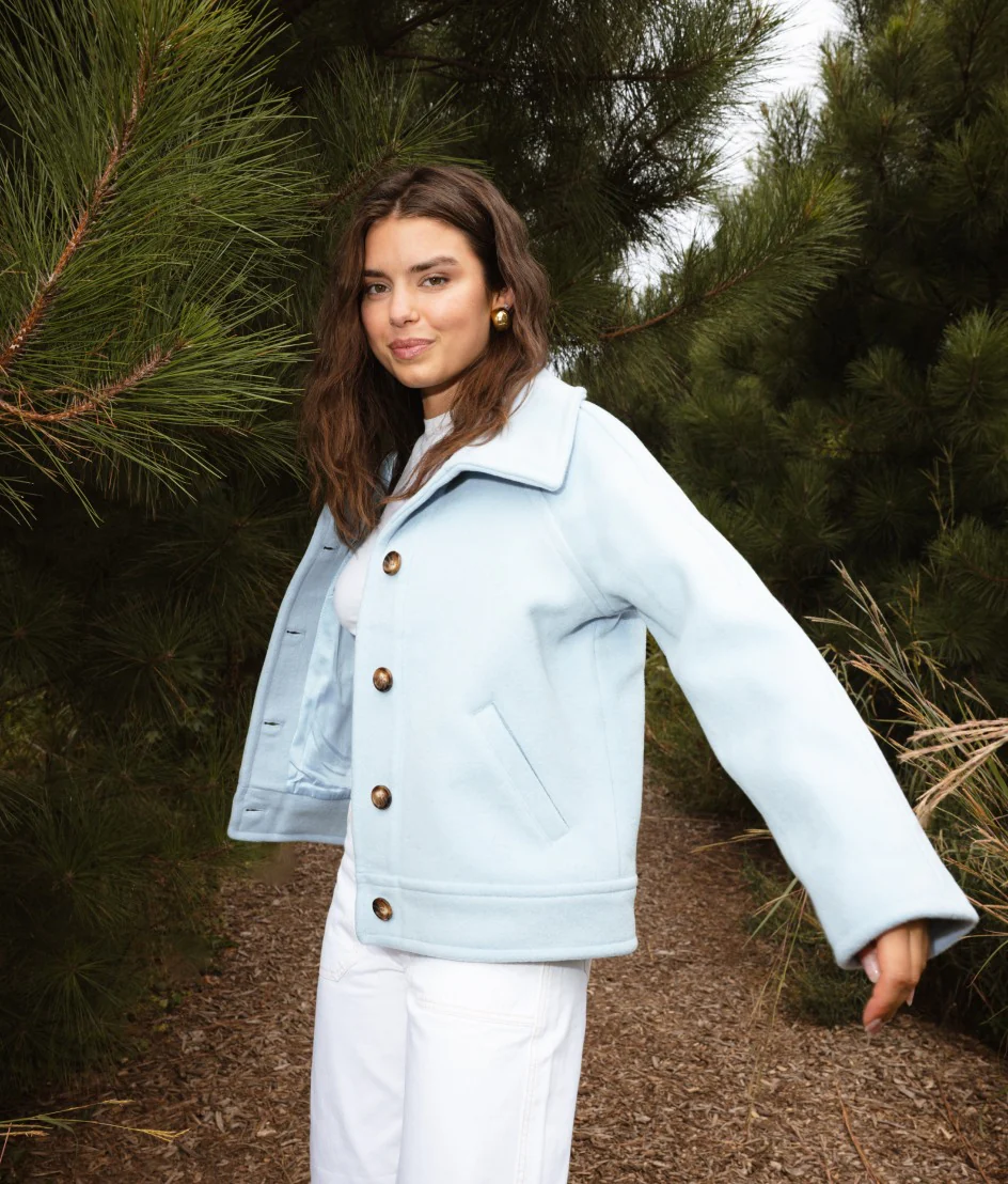 The Warmest Wool Short Coat - Frost - Image 4