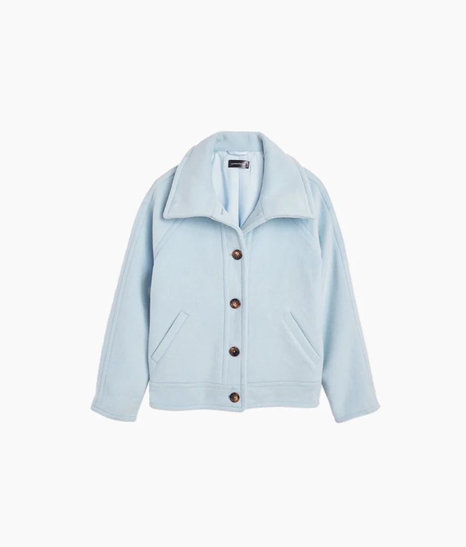 The Warmest Wool Short Coat - Frost - Image 5